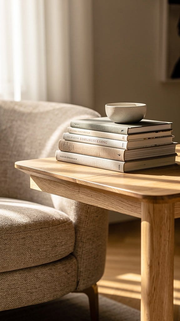 Display a Stack of Coffee Table Books