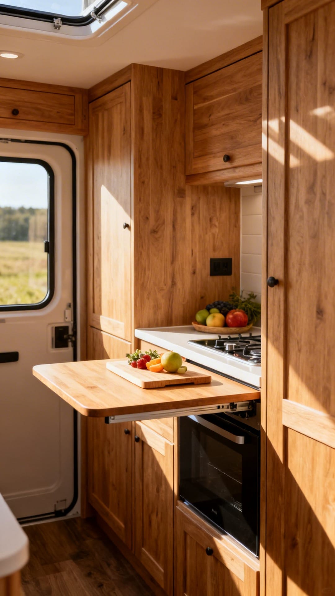 Drop-Leaf Countertops for Flexible Kitchen Space