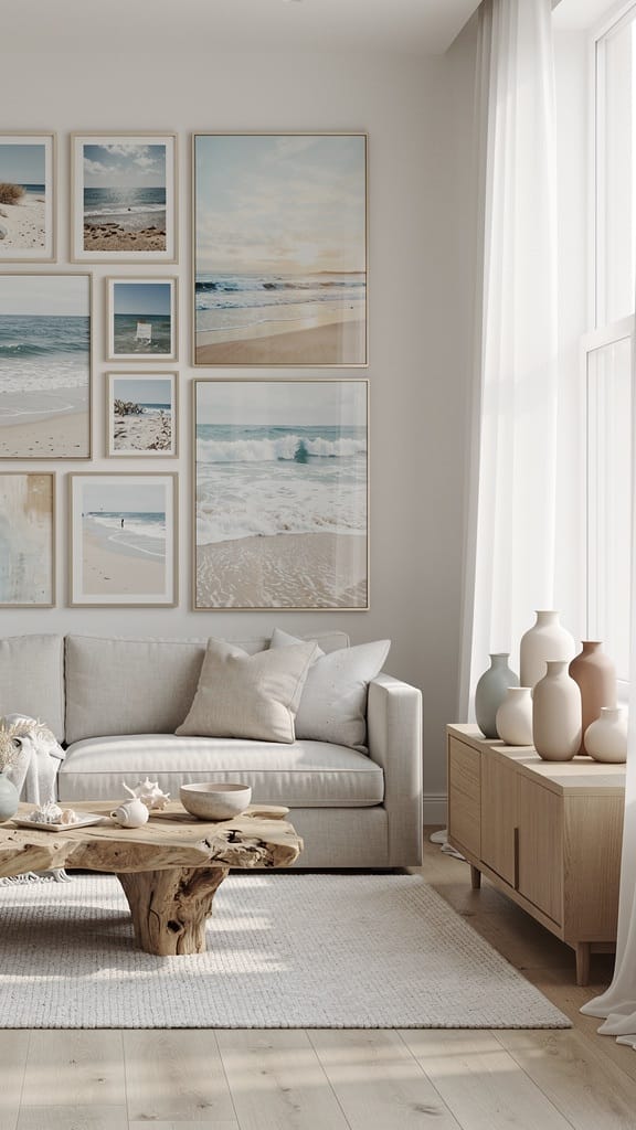 Feature a Coastal Gallery Wall
