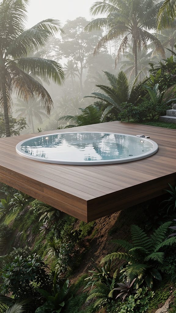 Floating Deck Jacuzzi