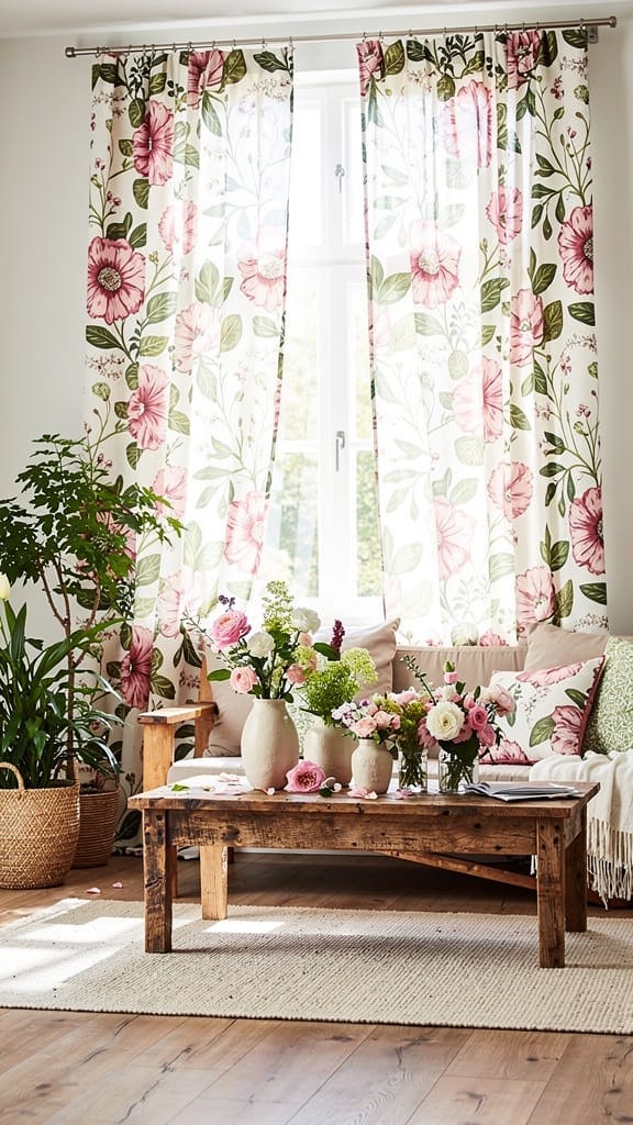 Floral-Print Cotton Panels
