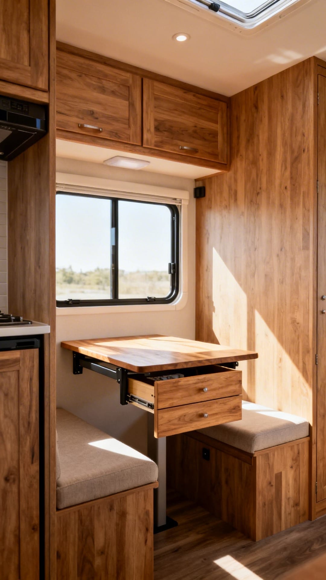 Fold-Down Dining Tables With Hidden Storage