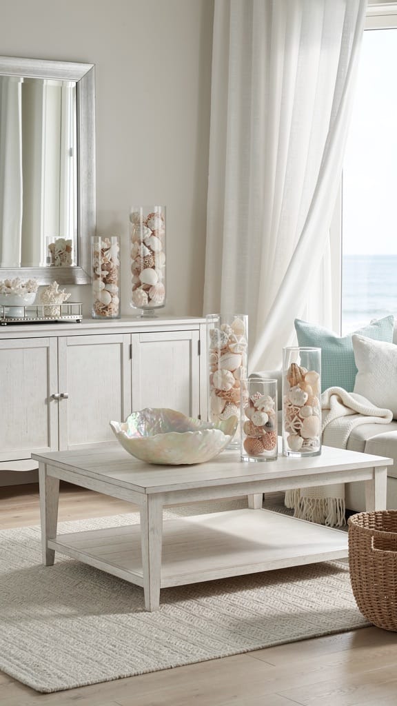 Glass and Shell Accents