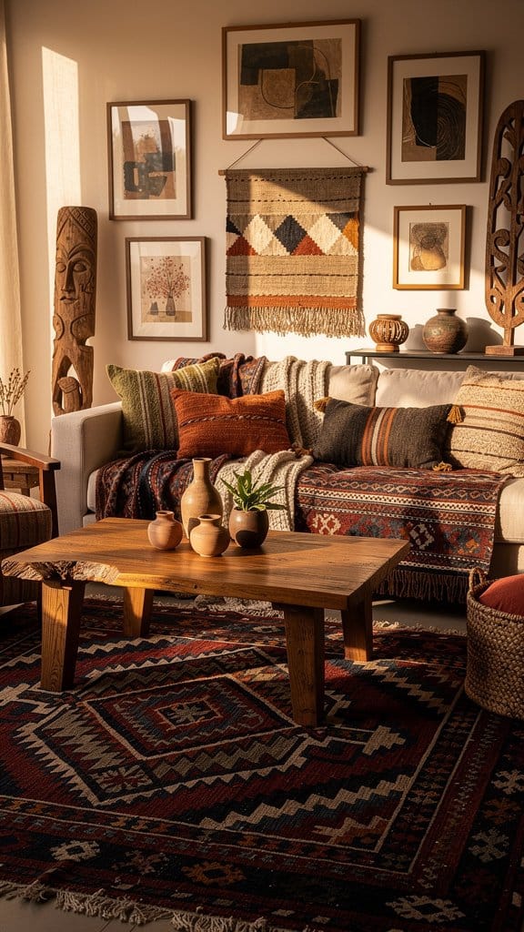 Highlight an Ethnic or Tribal Rug