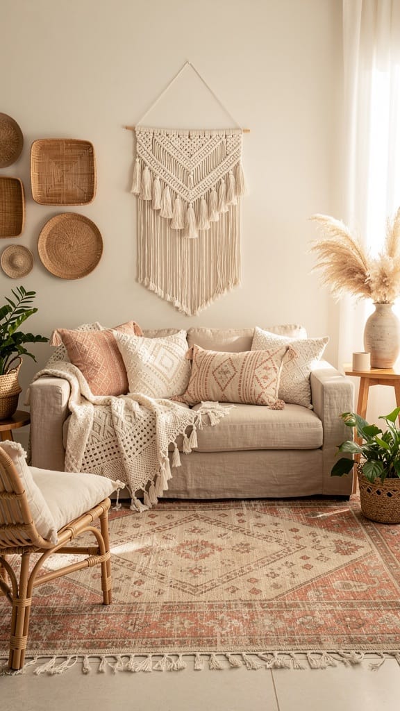 Incorporate Boho Textiles and Patterns