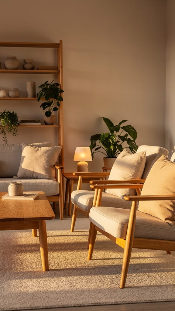 Incorporate Light Wood Furniture