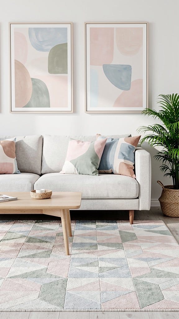 Incorporate Pastel Abstracts and Geometrics