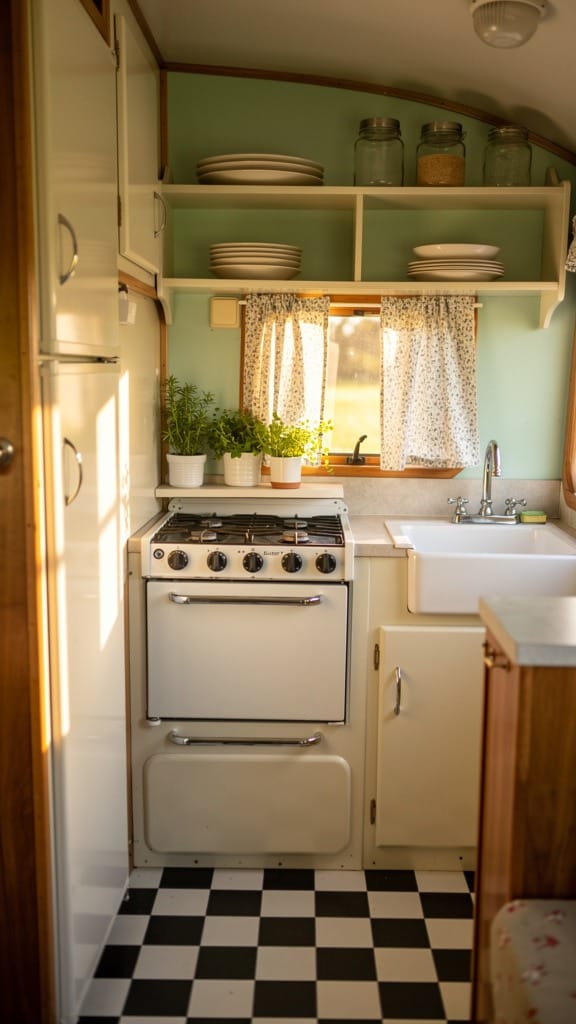 Install Checkerboard Flooring