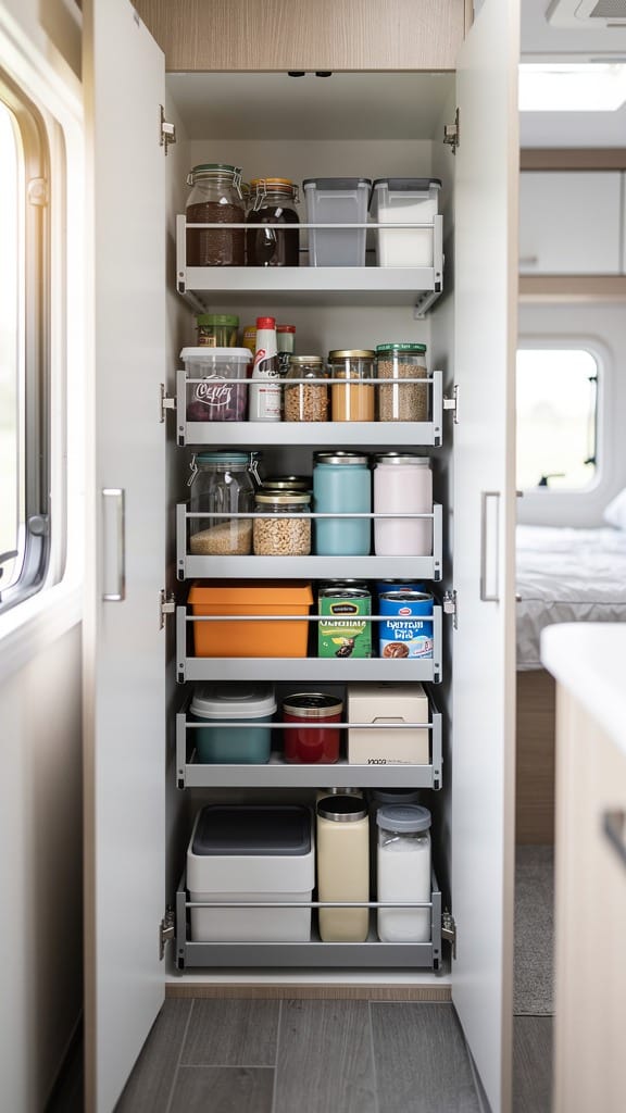 Install a Pull-Out Pantry for More Storage