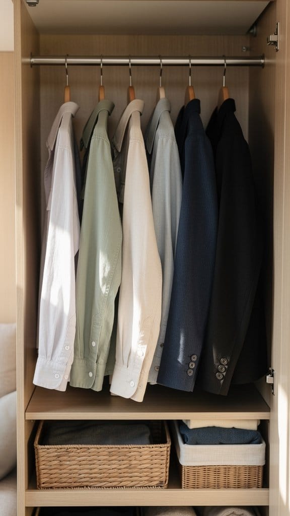 Install a Tension Rod for Double Hanging Space