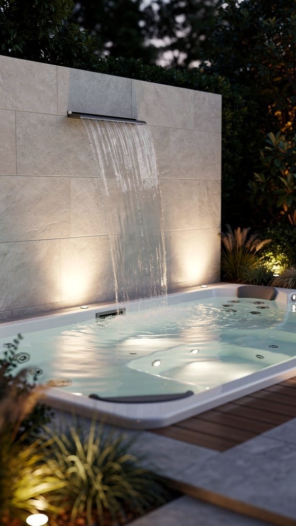 Integrated Waterfall Feature