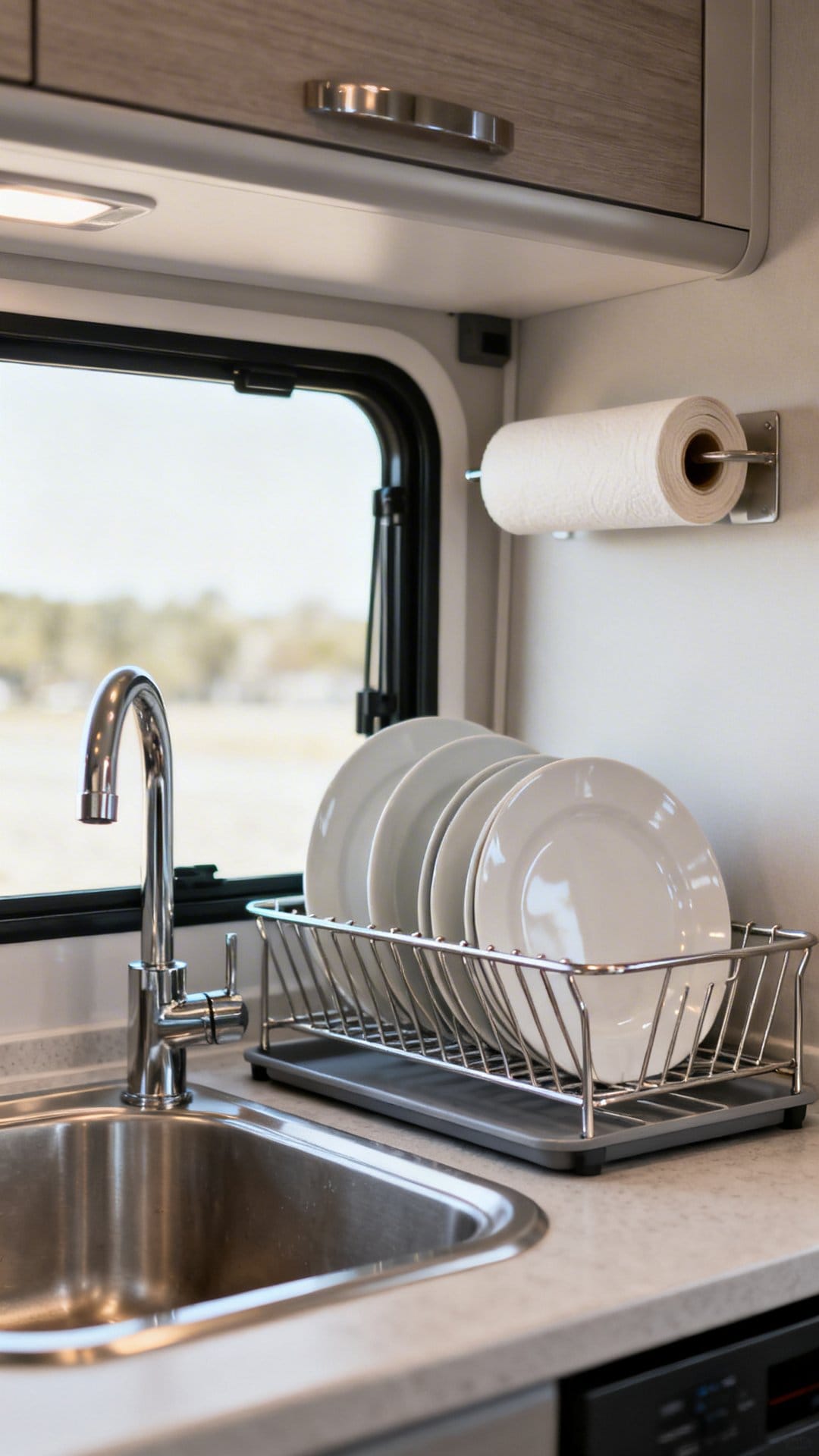 Invest in a Roll-Up Dish Drying Rack