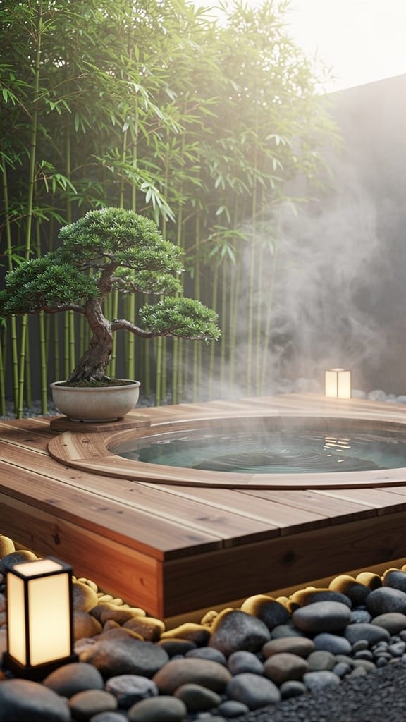 Japanese-Inspired Soaking Spa
