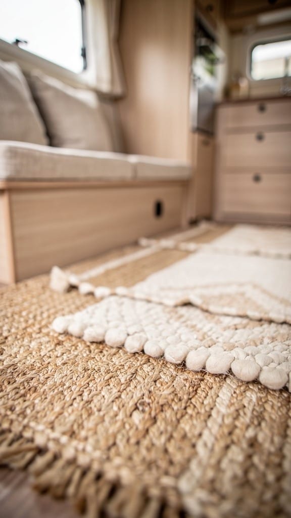 Layer Area Rugs for Dimension