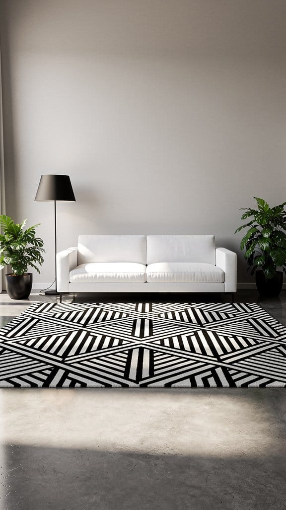 Minimalist Black-and-White Geometry