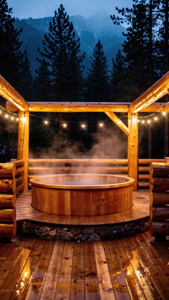 Mountain Cabin Jacuzzi