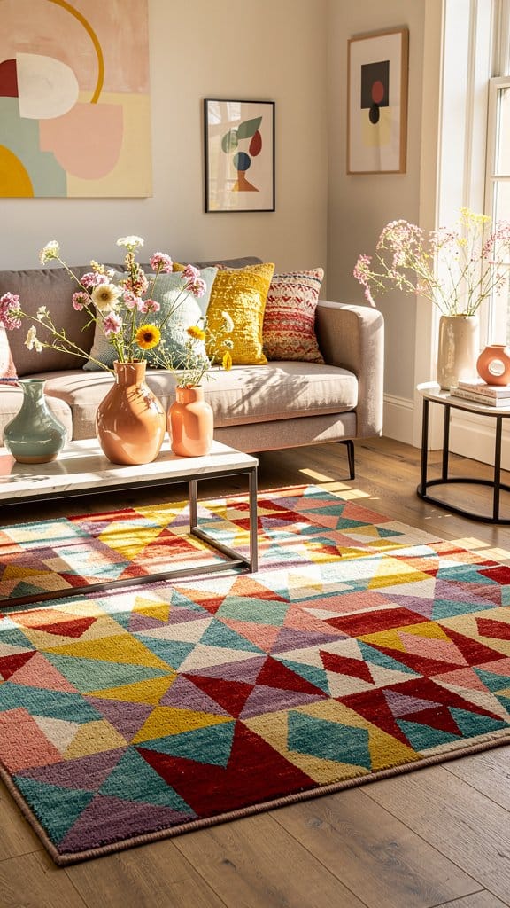 Multicolored Patchwork Geometry