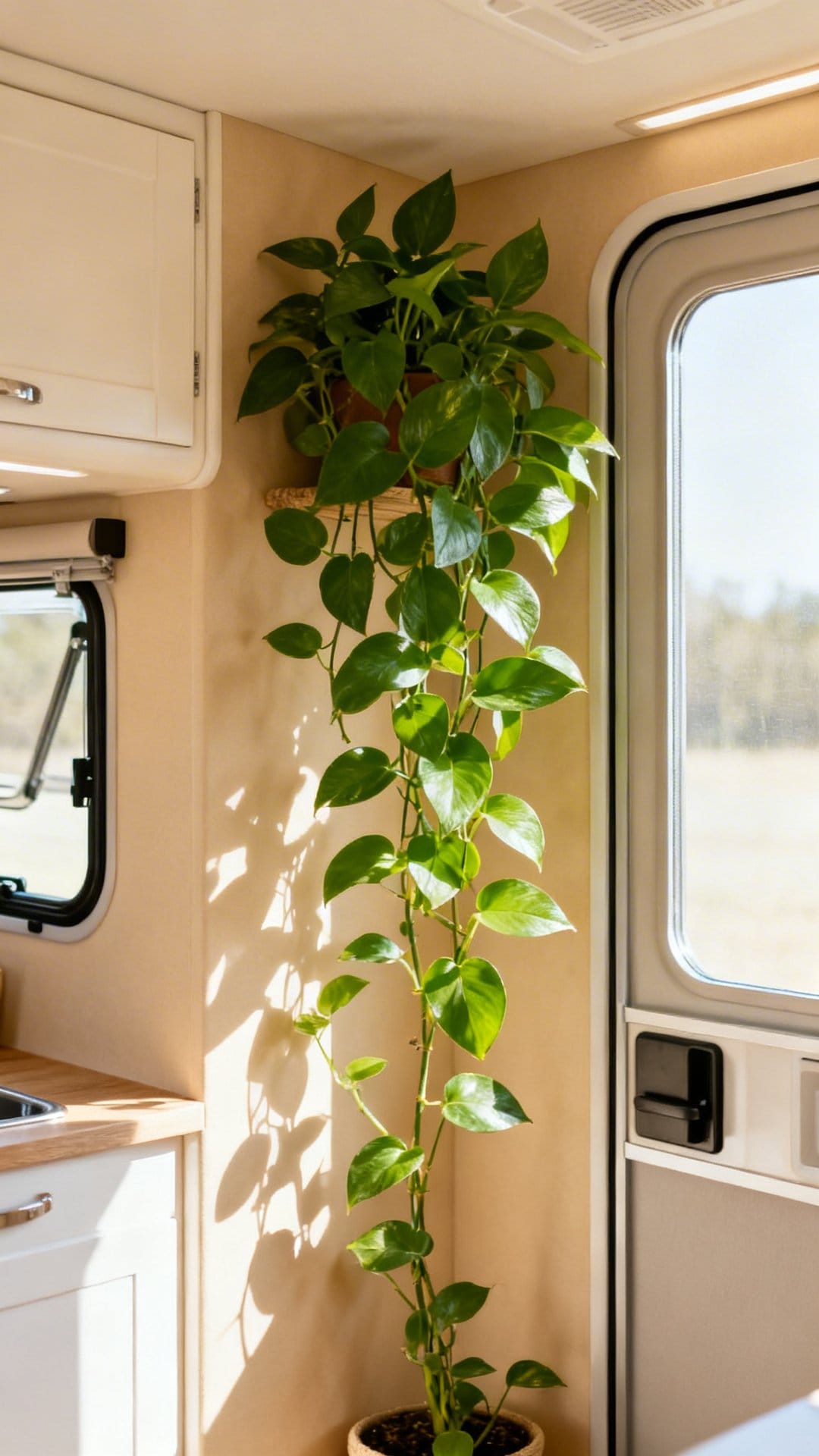 Natural Greenery Against Neutral Backdrops