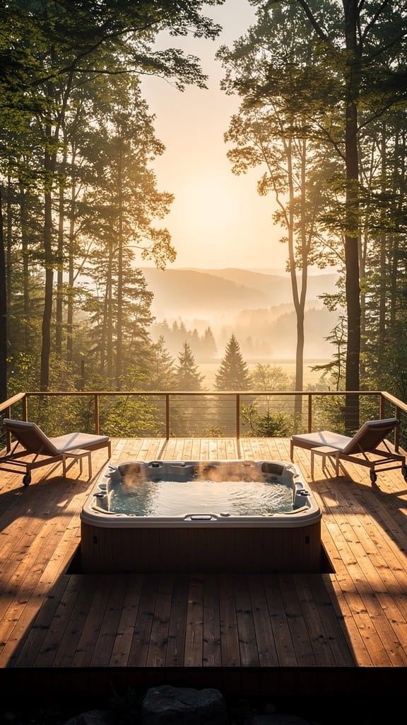 Nature-View Jacuzzi Platform