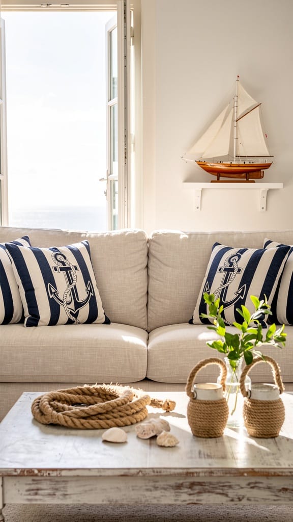 Nautical Stripe Pillows