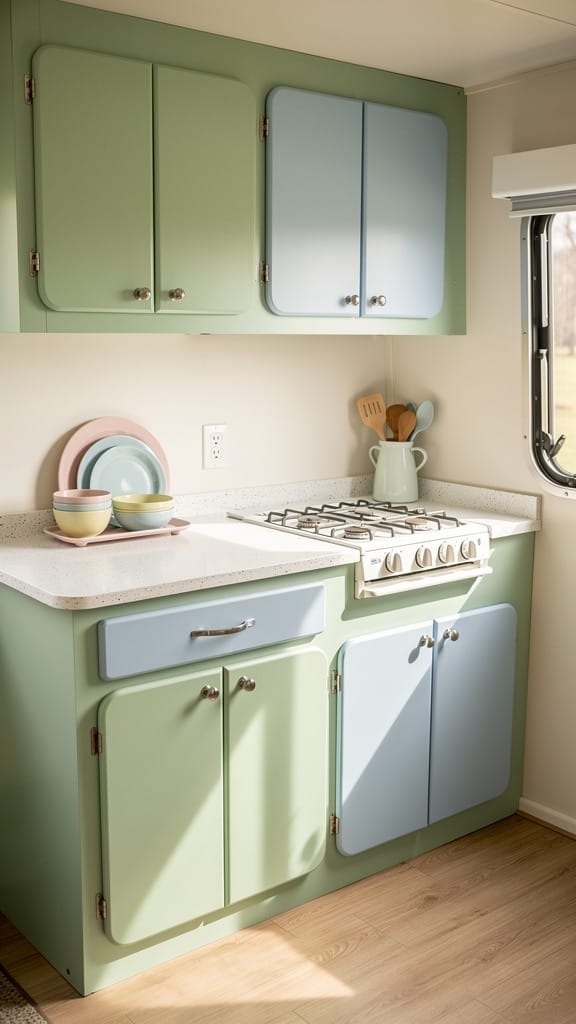 Paint Cabinetry in Pastel Shades