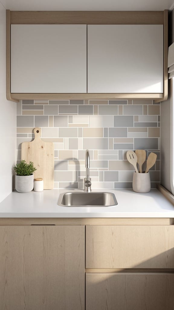 Peel-and-Stick Backsplash Magic