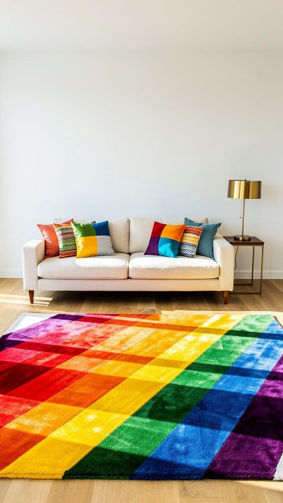 Rainbow Stripes with Angular Energy