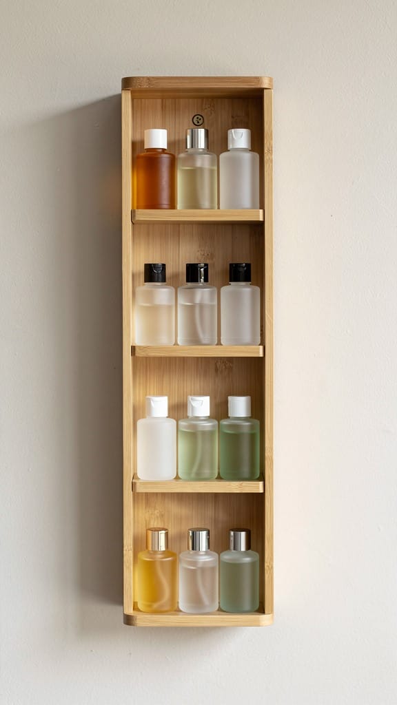Repurpose a Spice Rack for Toiletries