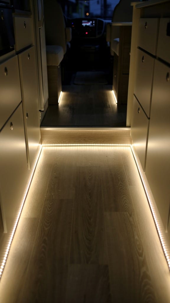 Rope Lighting Along the Floor