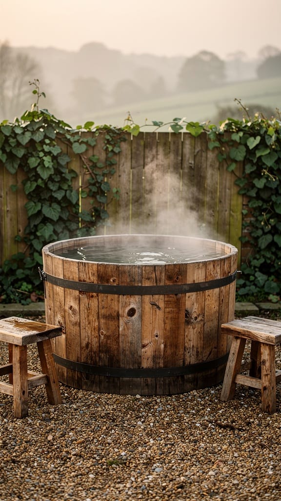 Semi-Portable Wooden Soak Barrel