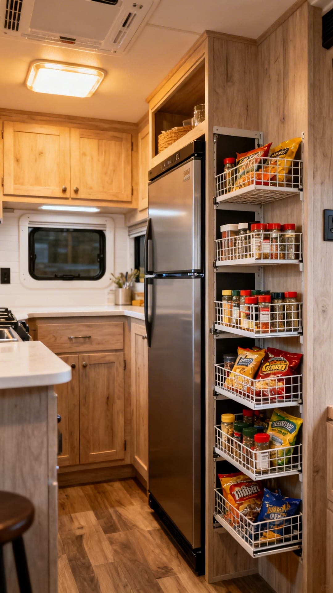 Slide-Out Pantry Shelves
