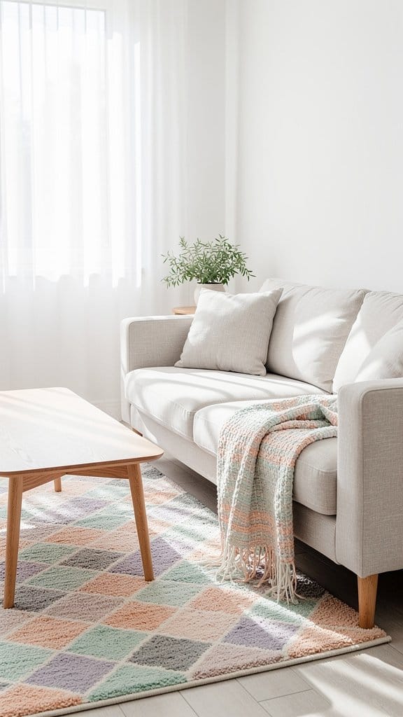 Soft Pastel Diamonds for Subtle Cheer