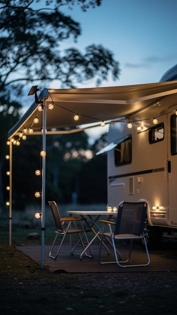 Solar-Powered Exterior String Lights