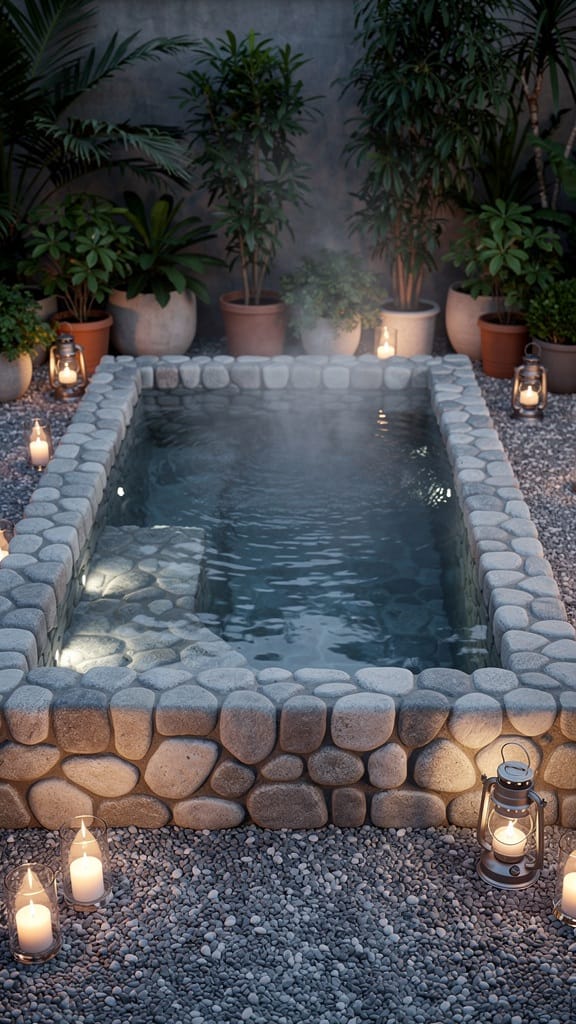 Stone-Clad Jacuzzi Retreat