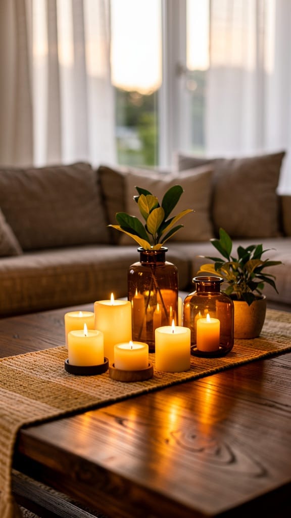 Style a Low-Glow Coffee Table Centerpiece