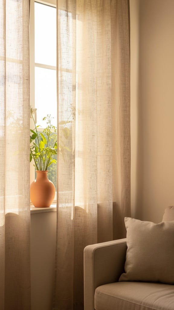 Swap Light Curtains for Linen or Cotton Blends