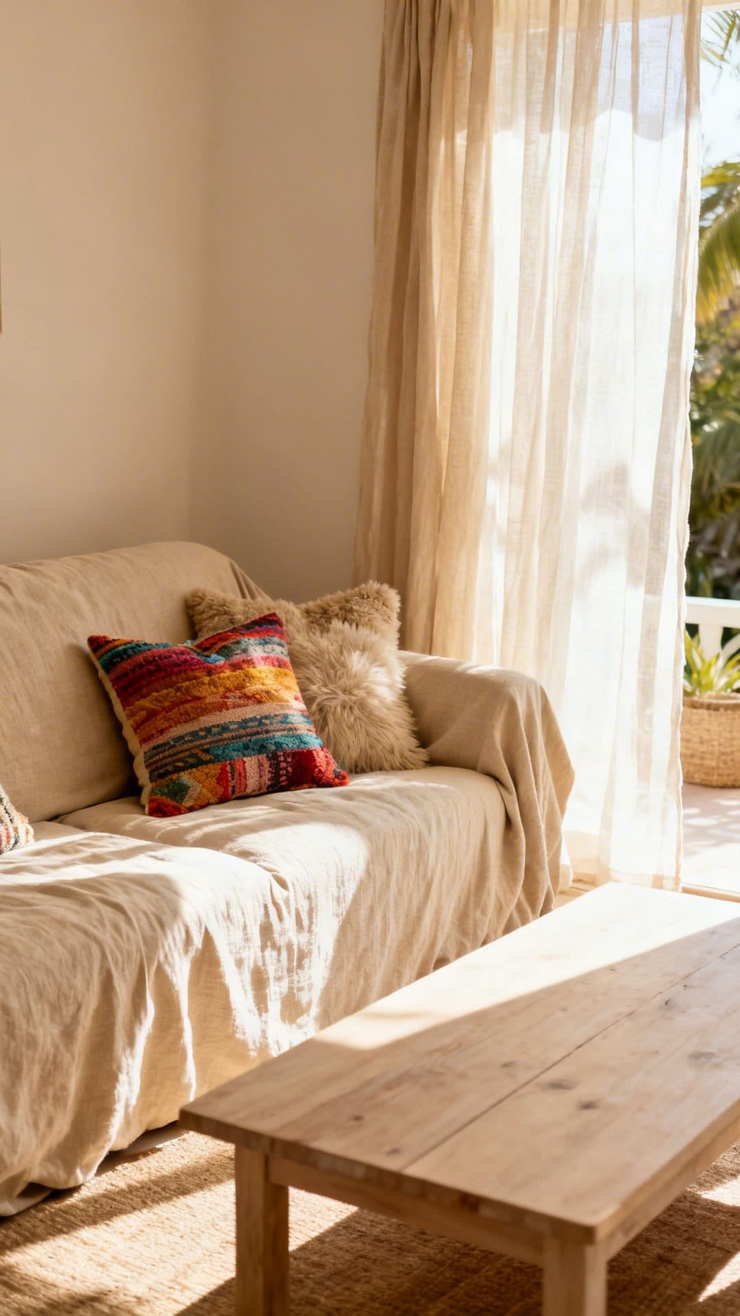 Switch to a Neutral Slipcover Sofa