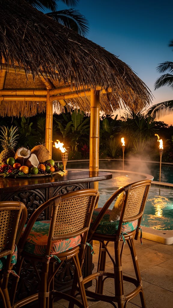 Tiki Bar Jacuzzi Corner