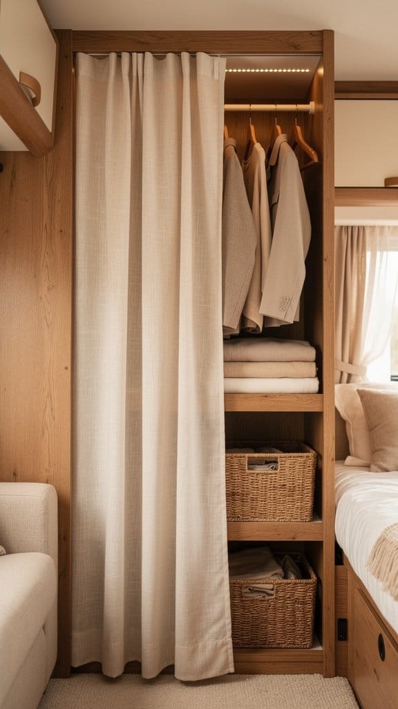 Try a Curtain Instead of Doors