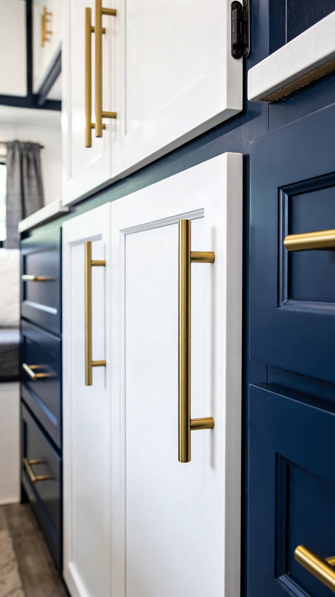 Try a Two-Tone Cabinet Look