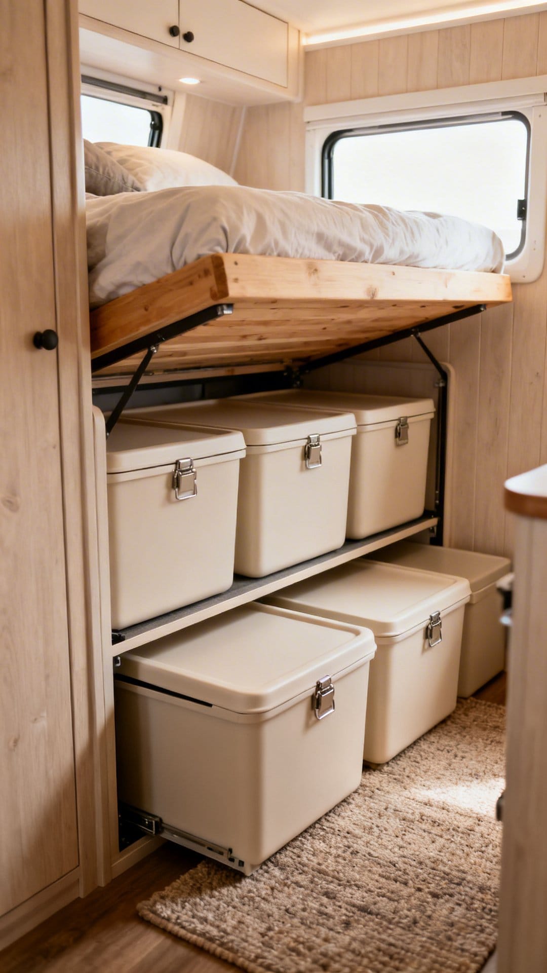 Turn Bed Bases Into Hidden Compartments