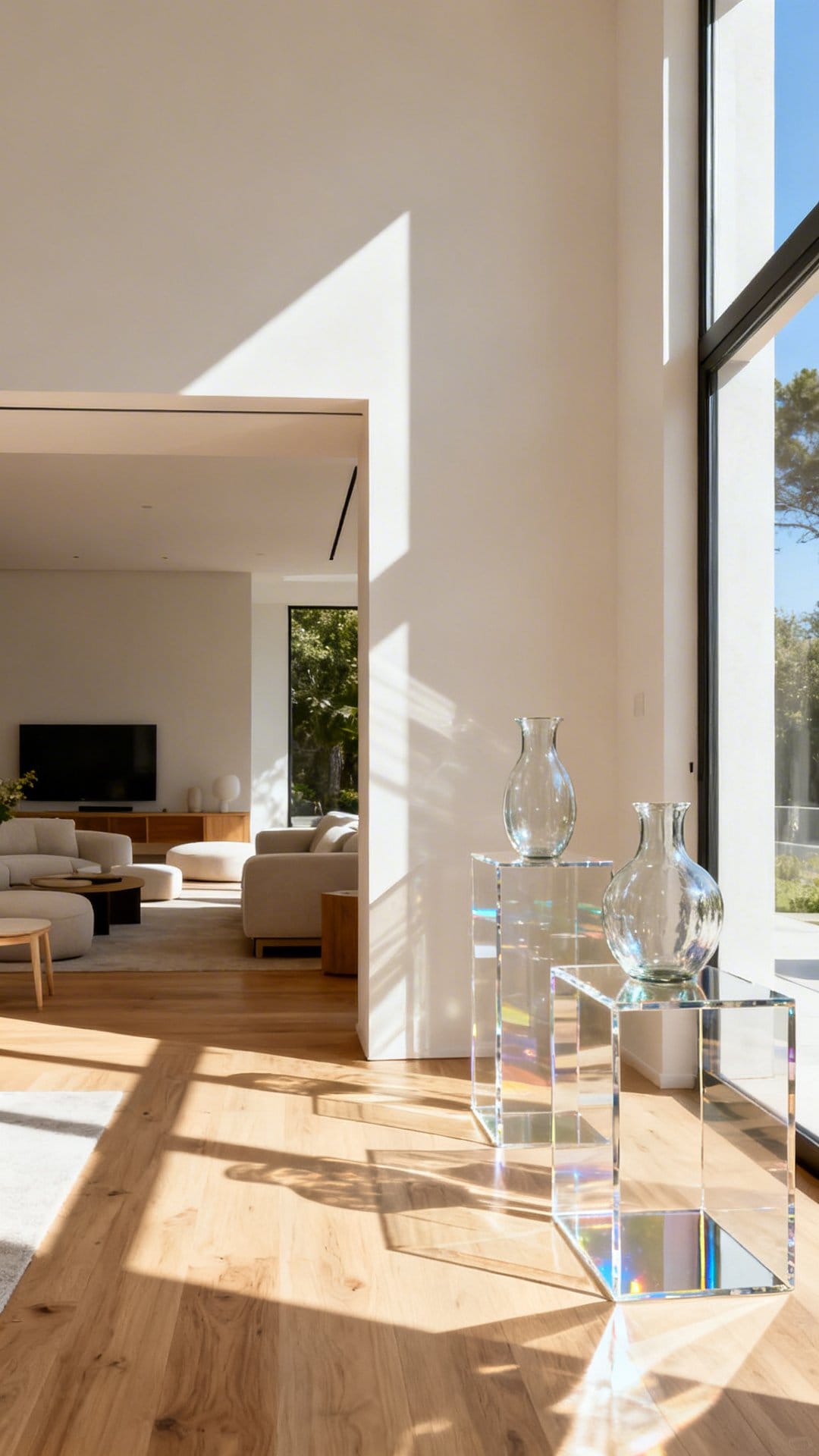 Use Glass and Lucite Decor