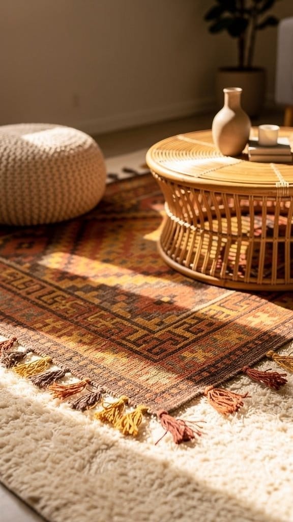 Use Layered Rugs for Extra Texture