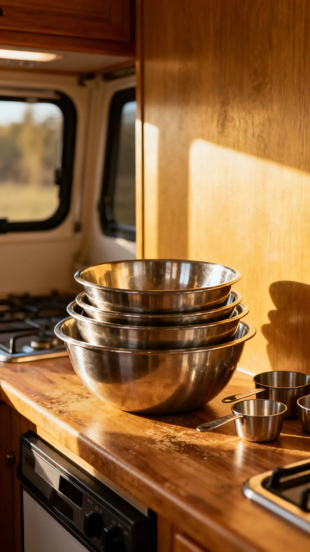 Use Nesting Bowls and Measuring Cups