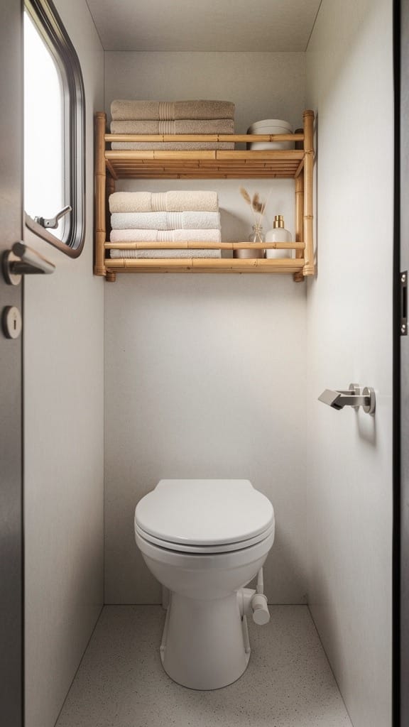 Use Over-the-Toilet Shelving