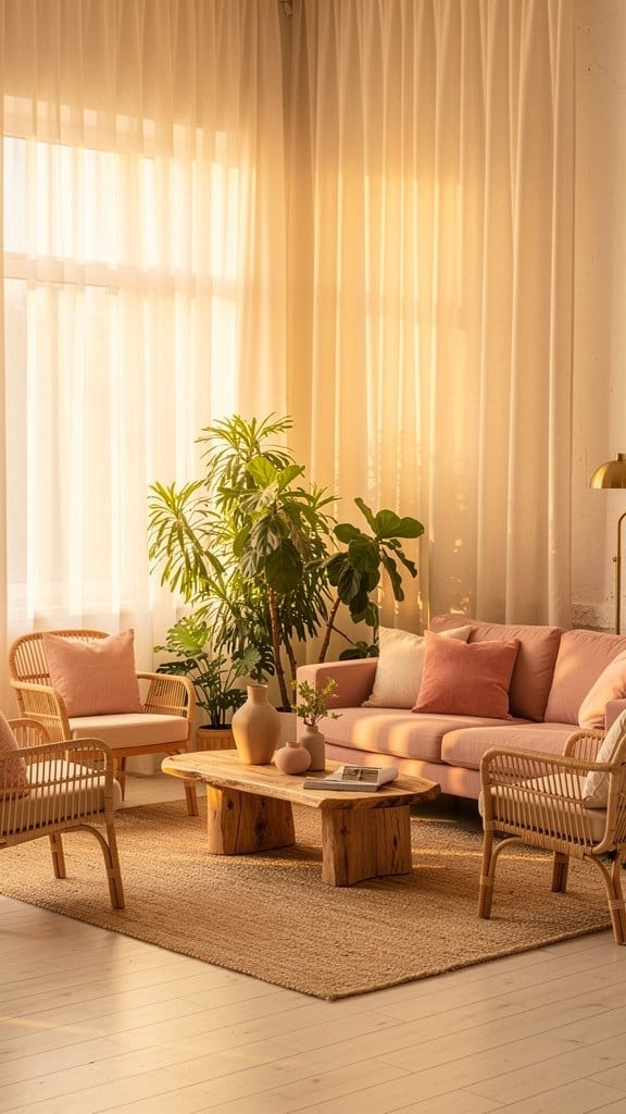 Use Sheer Curtains for Airy Light
