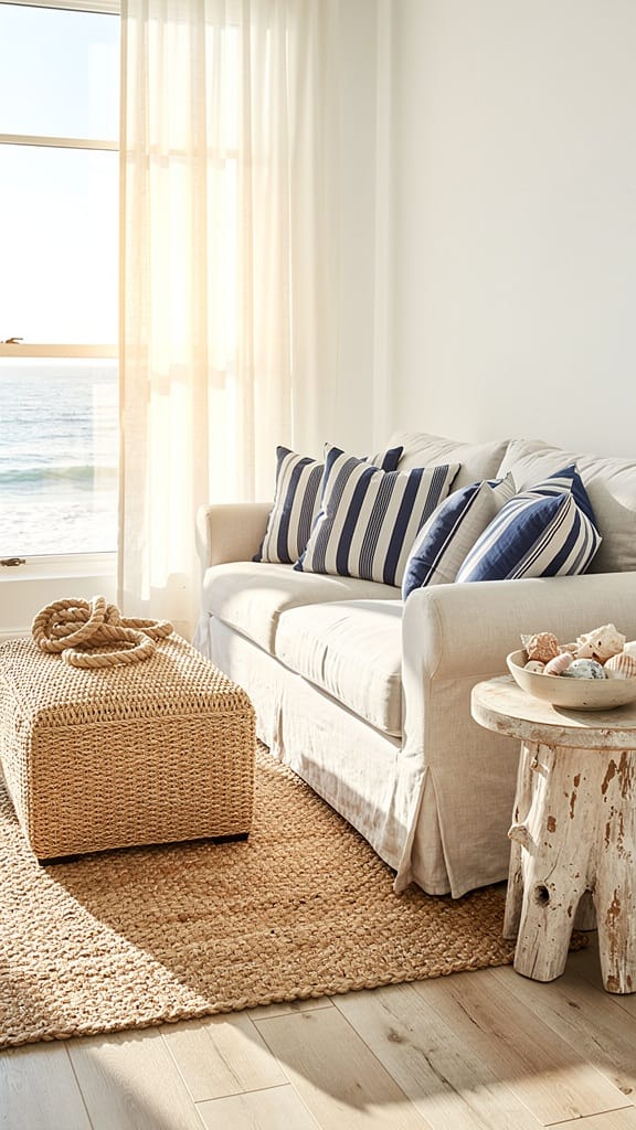 Use Stripes for a Nautical Touch