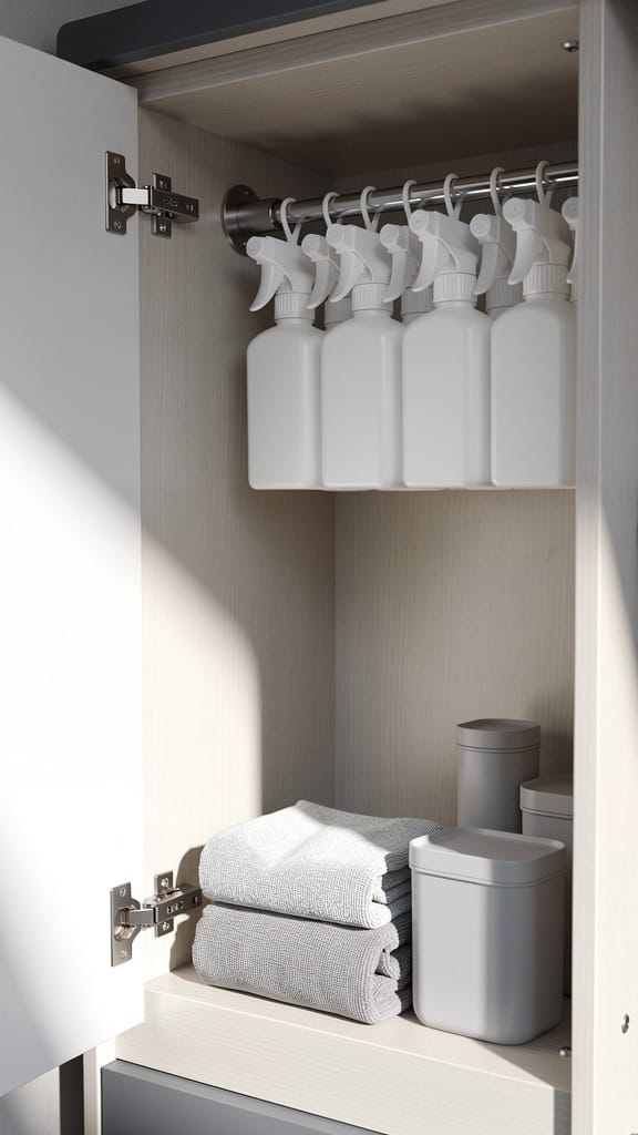 Use Tension Rods to Create Extra Storage