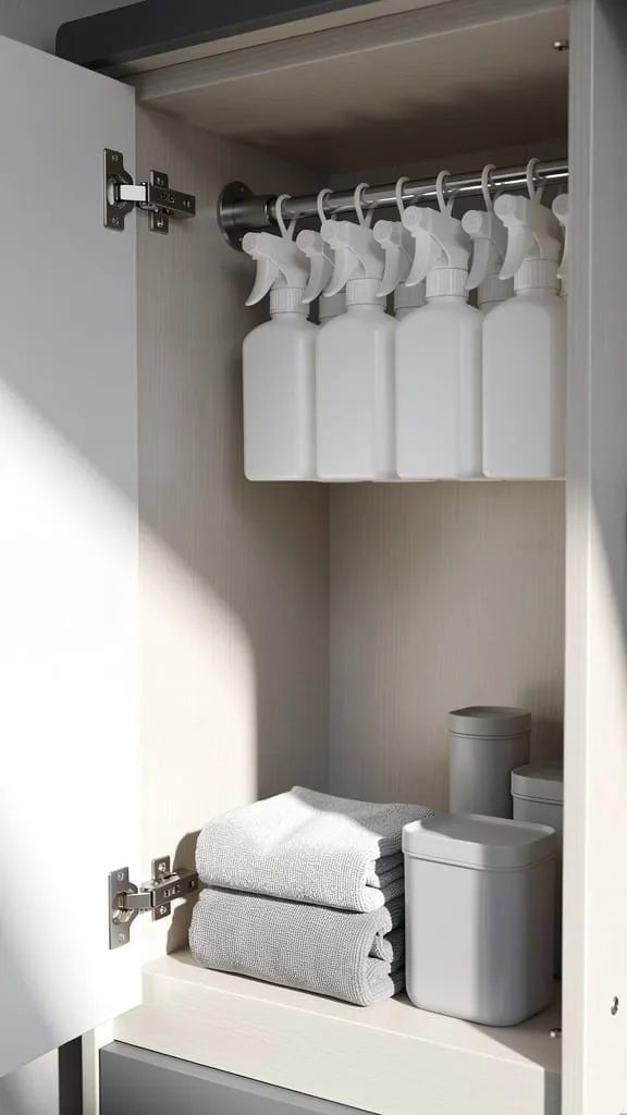 Use Tension Rods to Create Extra Storage