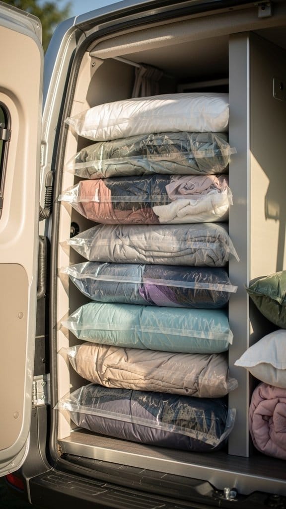 Use Vacuum-Sealed Bags for Seasonal Clothes